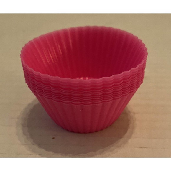 12PC Silicone Soft Cake Muffin Chocolate Cupcake Bakeware Baking Cup Mold - Picture 3 of 3